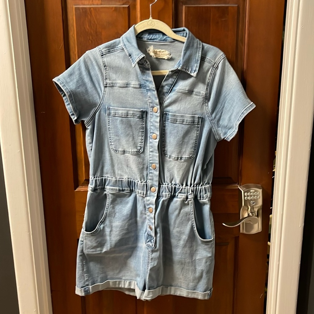 Altar’s state Denim short Jumper/romper